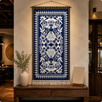 Bohemian Wall Hanging Ethnic Design Boho Tapestry Colorful Print for Guesthouse