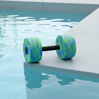 Water Dumbbell with Foam Weights Soft Aquatic Exercise Dumbbells Easy-Grip Pool Resistance Bar for Swimmers, Fitness Enthusiasts, Rehabilitation