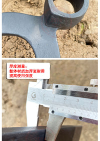 加厚铁耙子钢耙钉耙花园种菜翻土松土耙农具三四齿耙开荒翻地锄头