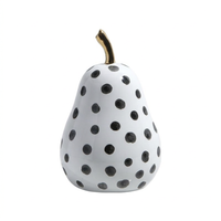 Fruit Sculpture for Home, Living Room, Modern Minimalist Ceramic Figurine, Abstr #variant:Pear D23002/ 12.5*12.5*19cm