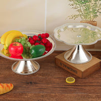 Pedestal Cake Stand Wedding Decoration footed Fruit Tray Elegant Single Tier Dessert Plate for Banquet