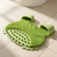 Foot Scrub Mat with Suction Cups Flexible Crustacean Foot Scrubber for Washroom