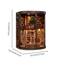 Book Nook with Light Lighted Toy Decorative for Crafters