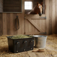 Horse Feed Container Easy to Clean Livestock Feeding Wall Mounted for Barn