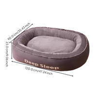 Orthopedic dog bed, washable cover.
