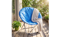 Moon Chair Foldable Saucer Chair Foldable Seat for Balcony, Office Breaks