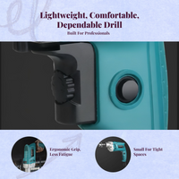 Variable speed high-power drill