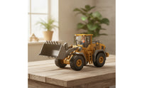 Wireless Control Loader Alloy Toy Loader with Front Scoop Construction Truck 2.4G Rechargeable for Children, Indoor Play