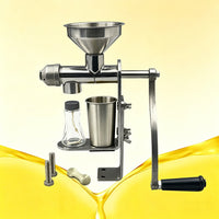 Manual Oil Press Machine for Home Kitchen, Stainless Steel, for Peanuts, Rapeseed, Soybeans
