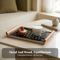 Acrylic Serving Tray Zigzag Pattern Acrylic Tray Home Organizer Rounded Corners Household Storage Shallow Open for Display