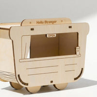 Decorative Design Hamster House and Hamster Hide, Wood Plywood Construction for Small Companions, Assembly Required Wood Habitat