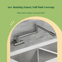 360° swivel wall faucet