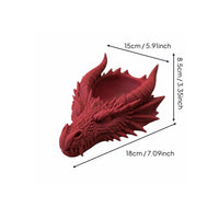 3D Printed Dragon Head Tray Multi-Functional Gothic Dragon Bowl Fantasy Key Bowl for Dressing Table, Entryway