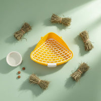Triangle Rabbit Litter Box Thickened Plastic Rabbit Toilet Tray Sturdy