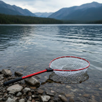 Telescopic Landing Net Aluminum Alloy Fishing Net with Silicone Bag Soft for Anglers