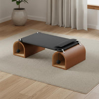 Cat Tunnel Bed Weather-Resistant Elevated Cat Bed Removable Cover Wooden Pet Cot for Cats