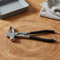 Multi-Functional Wheel Balancing Weight Plier Heavy Duty Wheel Weight Plier Universal Fit Tire Balancing Hammer Long-Lasting Steel Construction for Mechanics, Auto Repair Shop, Garage