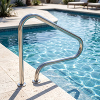 Rustproof Pool Handrail Corrosion-Resistant Pool Grab Long-Lasting Easy-Grip for Swimmers