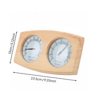 Sauna Thermometer Hygrometer Accurate Reading Wood Sauna Gauge Clear Display Measurement Tool for Spa