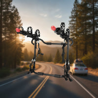 Car Rear Cycle Rack with Straps Padded Trunk Bike Rack Quick Installation Bike Carrier for Drivers