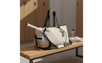 Large Tennis Shoulder Bag Shoe Compartment Tennis Tote Bag Water-Resistant Athletic Gear