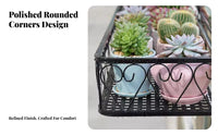 Railing Planter Holder Hanging Design Balcony Railing container Space-Saving