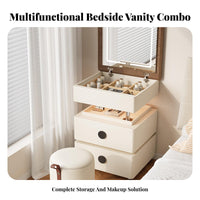 elevatingTop Vanity Nightstand Sturdy Construction for Study, Homeowners, Students