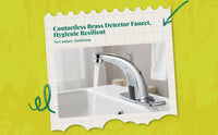 Touchless infrared brass faucet