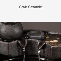 Ceramic Feng Shui Water Feature Desktop Decor