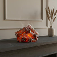 LED Charcoal Lamp Warm Radiance Fake Charcoal Lamp Battery Operated