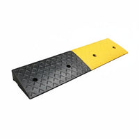 Rubber Curb Ramp Textured Surface Curb Slope Pad Weather-Resistant for Entrance