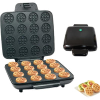 16-Hole Mini Waffle Maker, Breakfast Maker, 1200W, 220V, EU Plug