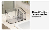 Clear Cosmetic Divider Tray Easy to Clean Divided Storage Tray flexible Design