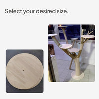 Solid Wood Cat Tree Climbing Board DIY Accessory