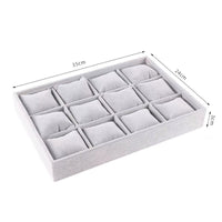 Velvet Jewelry Display Tray for Rings, Necklaces, and More