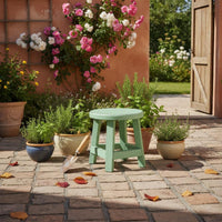 Round Wooden Stool Multi-Purpose Round Wood Plant Stand Lightweight for Balcony