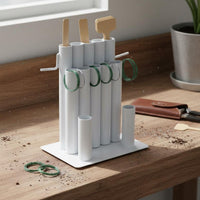 Floral Wire Organizer Space-Saving Tabletop Wire Dispenser Rack Flower Arranging Tool Rack for DIY Enthusiasts