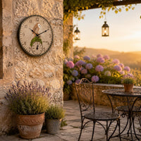 Decorative Thermometer Wall Clock 3D Relief Home Decor Battery Operated