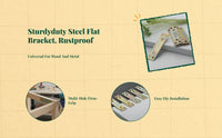 Corner Bracket, Iron Plate Furniture Connector, sturdy Repair Hardware for Table, Chair, Cabinet