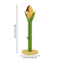 Cat Scratching Pole Scratch-Resistant Sisal Cat Scratcher Space-Saving Pet Supply for Cats, Kittens, Living Room, Apartment