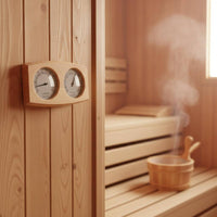 Sauna Thermometer Hygrometer Accurate Reading Wood Sauna Gauge Clear Display Measurement Tool for Spa