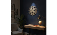 Mandala Wall Decor Layered Wooden Mandala Natural for Living Room