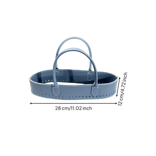 Crochet Bag Foundation Round Handle Oval Bag Foundation Stitched