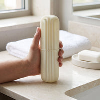 Portable Travel Toothbrush Holder and Mouthwash Cup Set