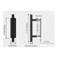 Barn Door Handle Round Tube Glass Door Handle Modern Aesthetic
