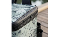 Tackle Backpack with Rod Holders EVA Hard-Shell Fishing Backpack Fishing Gear Bag Two Shoulder Straps Zippered Top