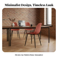 Molded Shell Chair with Dowel Legs Nordic Aesthetic Indoor Seating Modern Design Ergonomic Backrest for Office Workers