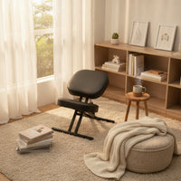 Posture-Correcting Kneeling Chair with Wheels Padded Kneeling Chair Ergonomic Furniture Mobile for Workspace