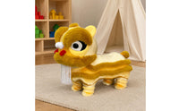 Lion Dance Stool Padded Cushioned Textile Lion Stool Rounded Head Kids Furniture for Children
