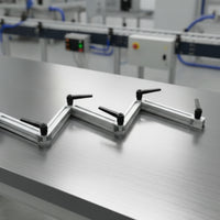 5 Pieces Adjustable Bracket with Locking Lever Lockable Connector Arm Extruded Hardware for Prototyping, Workshops